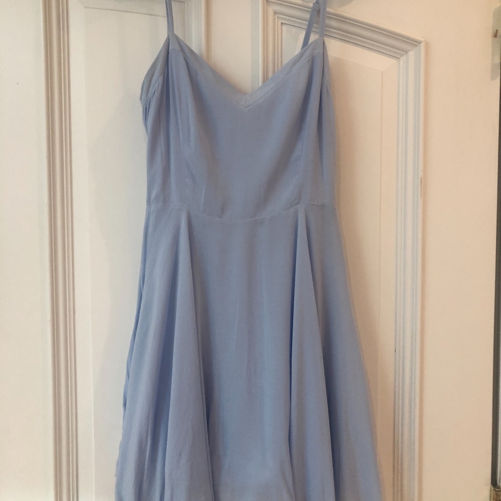 Baby Blue A-line Dress